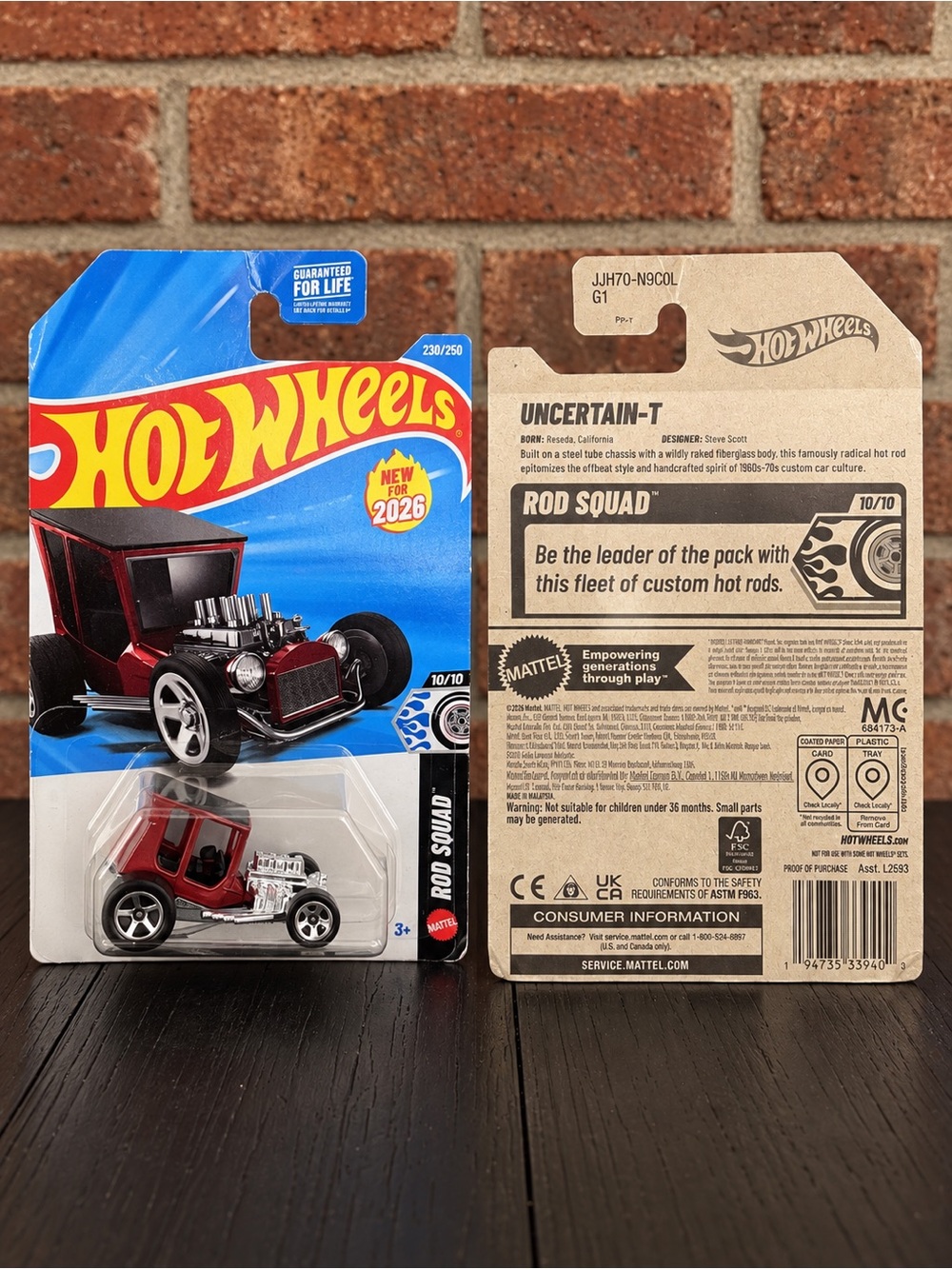 Uncertain-T Red Rod Squad Die-Cast Toy Car